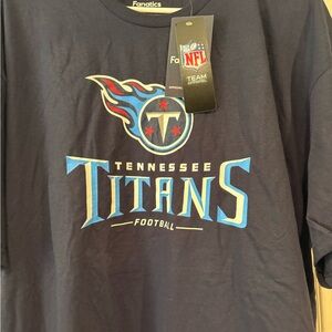 Fanatics Navy Blue Tennessee Titans Logo Tee